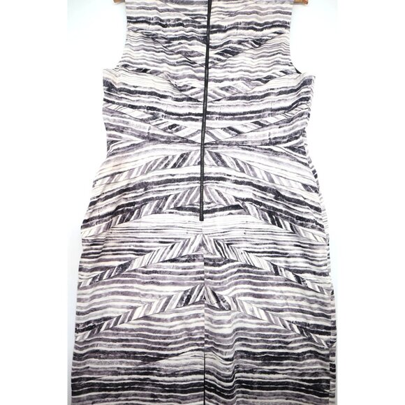 Adrianna Papell Sleeveless Geometric Textured Sheath Dress Size 16 Career Work - Picture 8 of 10